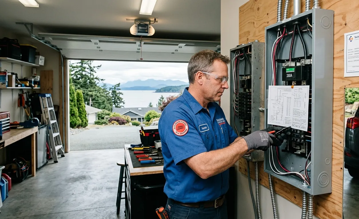 Verified high-end residential electrical panel upgrade in Nanaimo