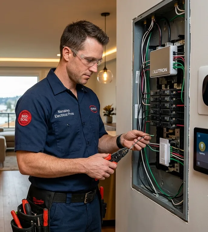 Nanaimo custom home electrical installation
