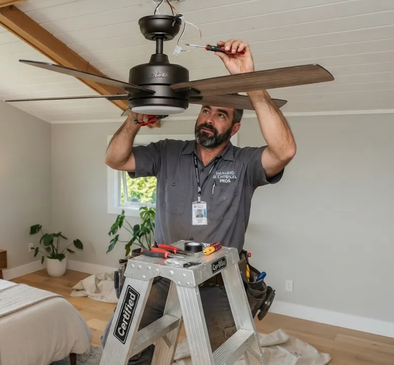 Ceiling Fan Installation in Nanaimo